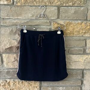 Sundry Nautical Navy Knit Skirt with Red & White Stripe Size 1 (small)